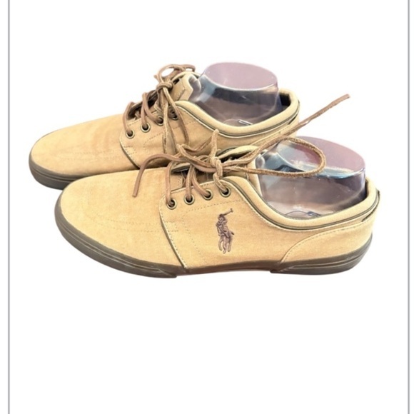 Polo Ralph Lauren Other - Polo Ralph Lauren Low Top  Canvas Casual Academic Work Men's Khaki Size 11D